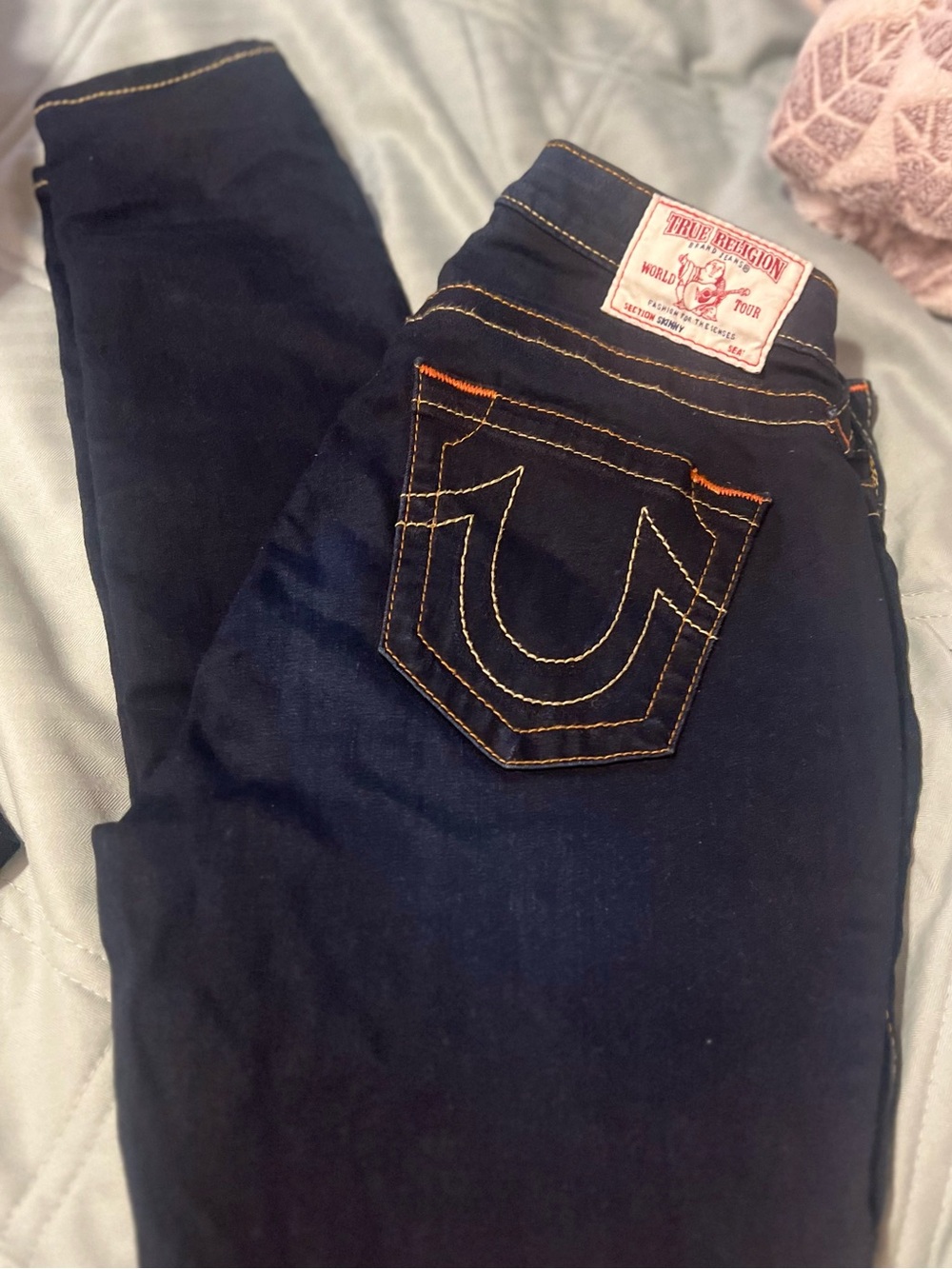 True Religion Women's Deep Indigo Skinny Jeans